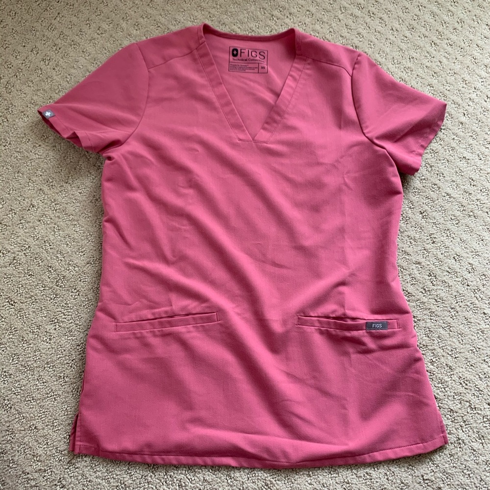 Figs quartz XS casma scrub top